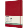 Еженедельник MOLESKINE CLASSIC WKNT XL 21 (красный) DHF212WN4
